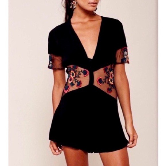 For Love And Lemons Pants - For Love & Lemons Eleanora Romper Size XS